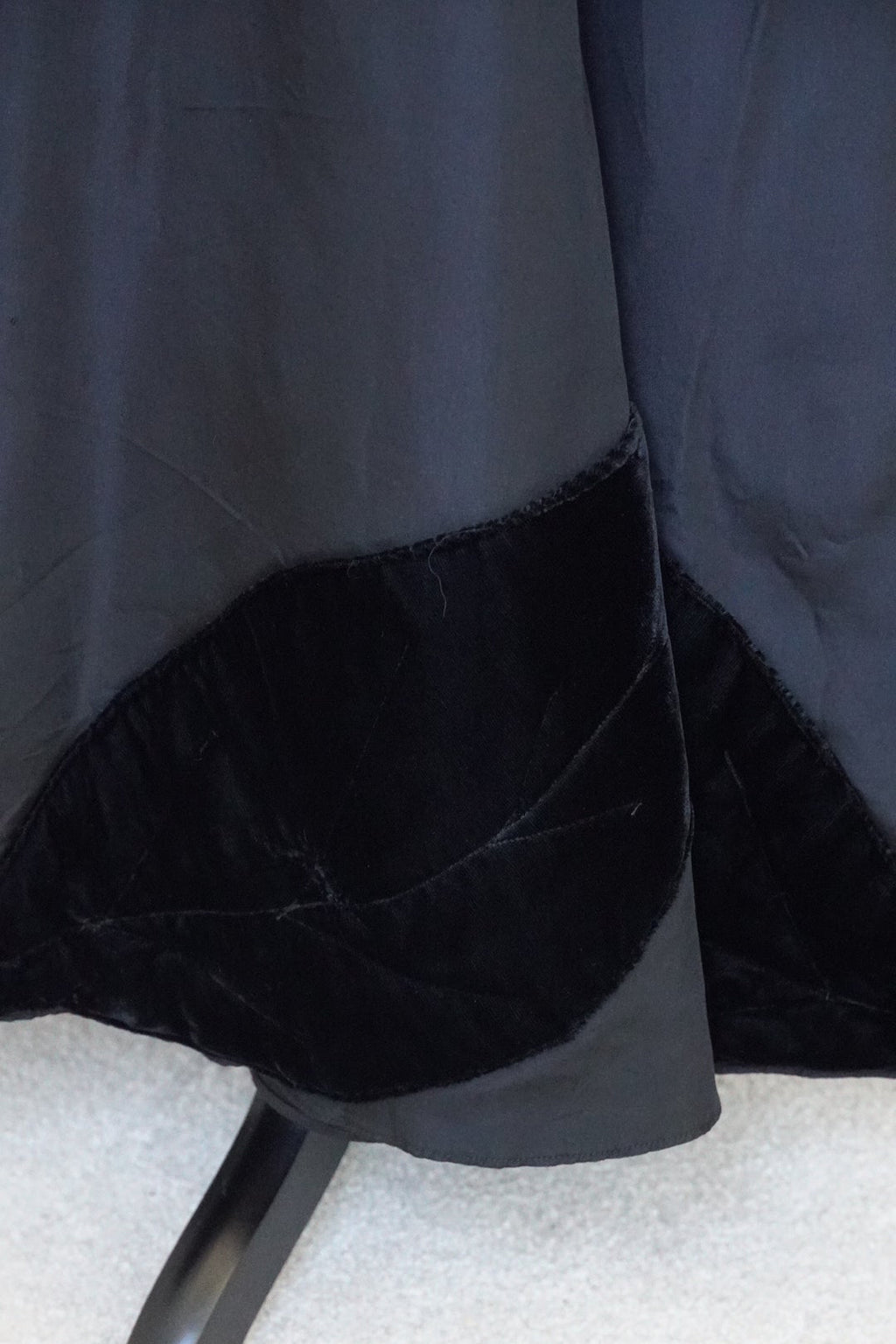 1950's Silk Velvet Leaf Skirt