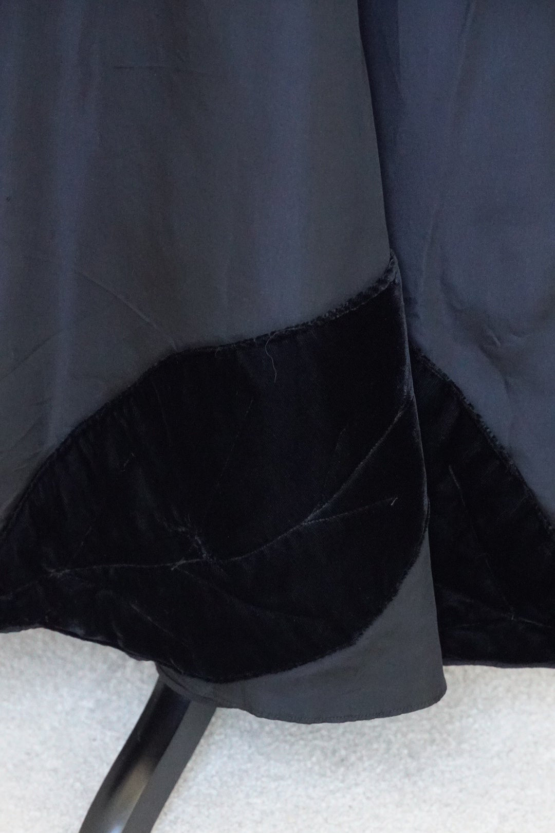 1950's Silk Velvet Leaf Skirt