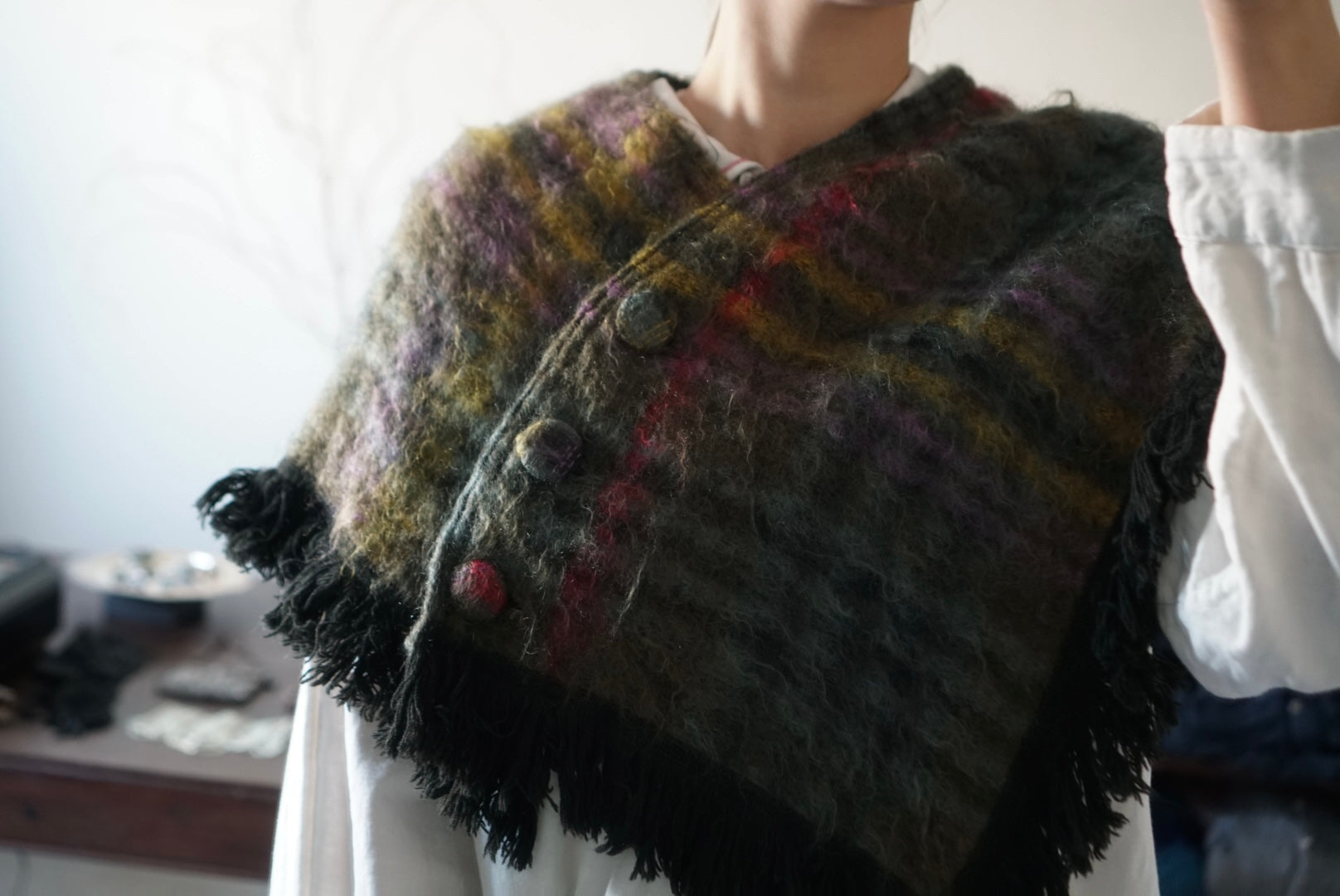 Vintage Mohair Poncho
