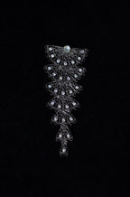 1930's Art Deco Paste Glass Dress Clip