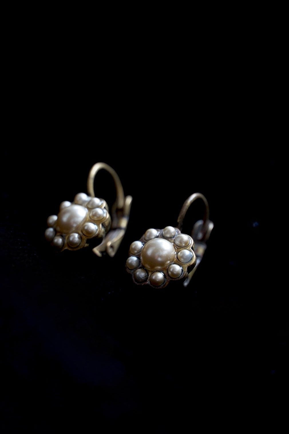 Edwardian Glass Pearl Earrings