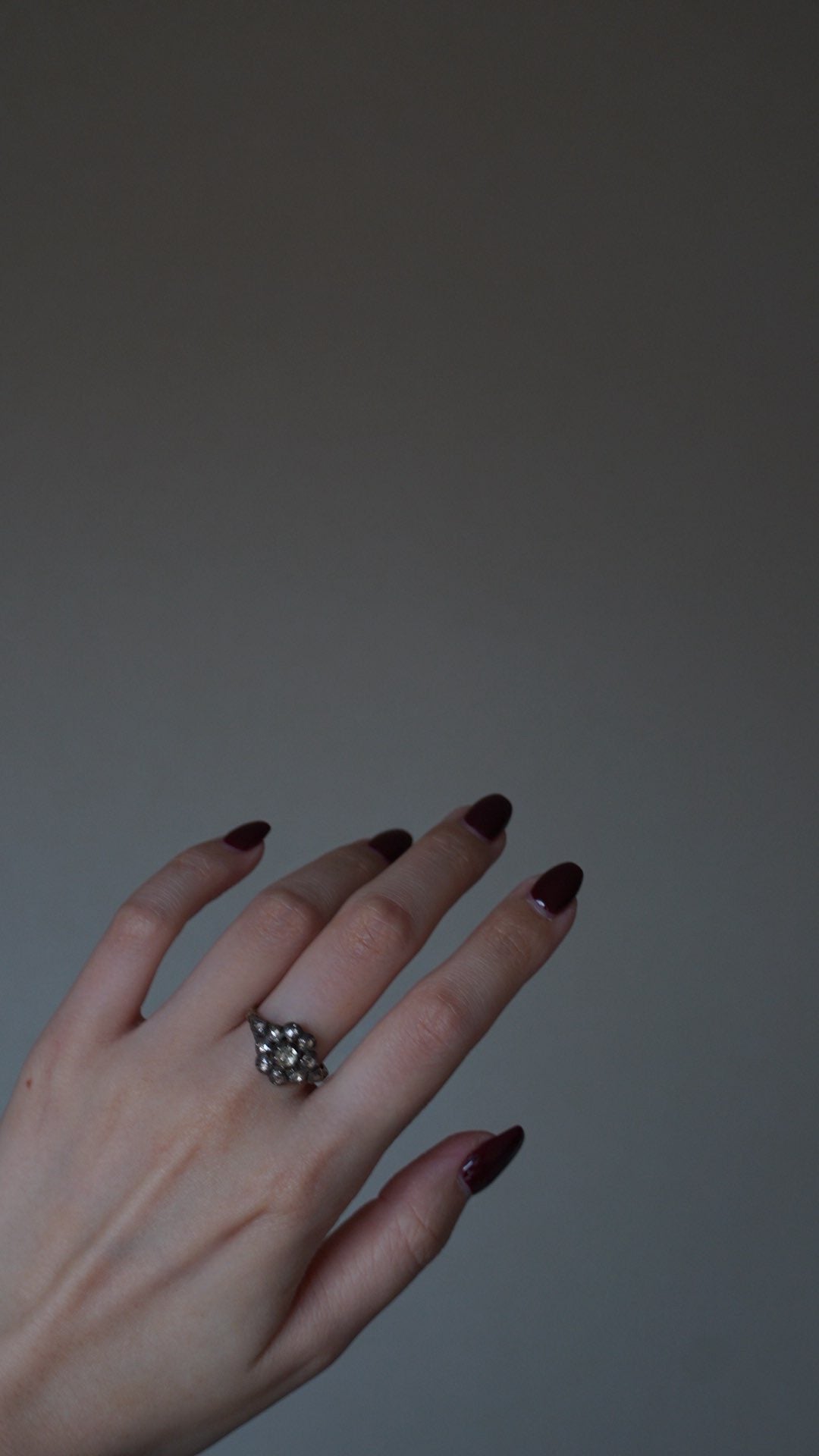 Georgian Dutch Rose-cut Diamond Cluster Ring