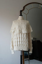 Vintage Crochet Knit with Cape