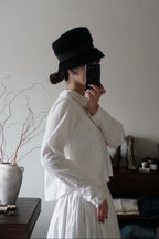 Antique French White Cotton Blouse