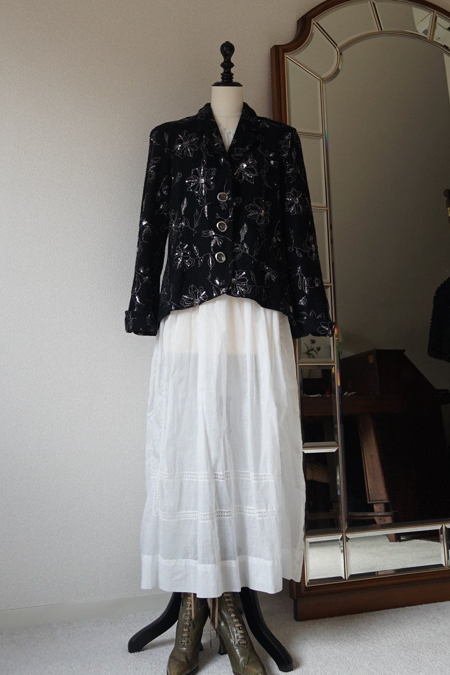 Vintage Floral with Sequins Jacket