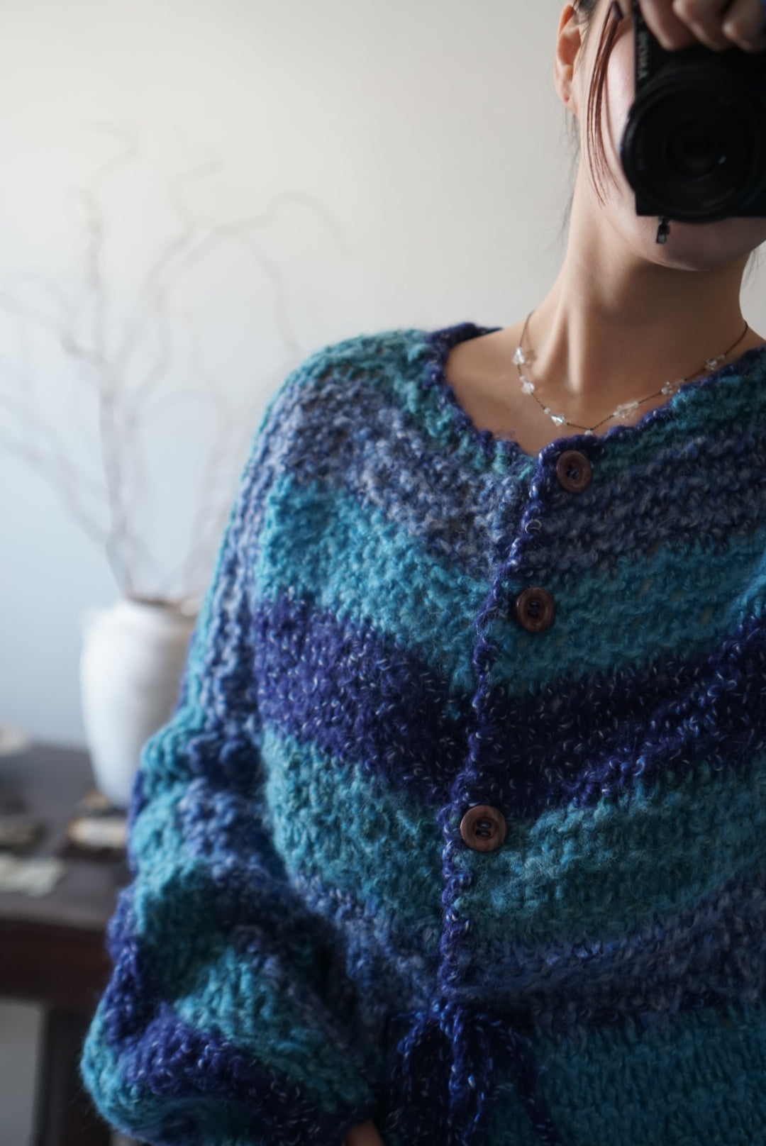 1950’s Handmade Blue Knit