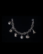Vintage 800silver Bracelet with Filigree Charm