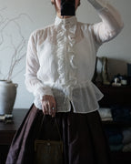 Edwardian Ruffle Front Blouse