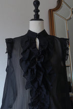 Vintage Black Cheer Blouse