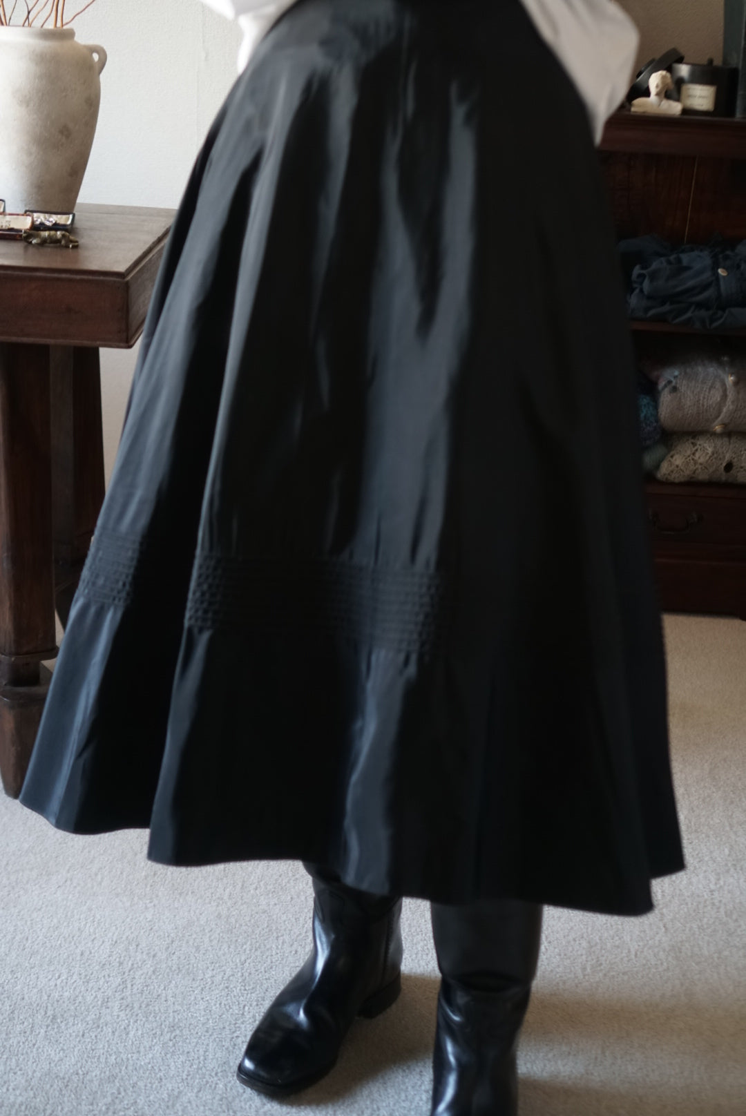 1940's Black A-line Skirt