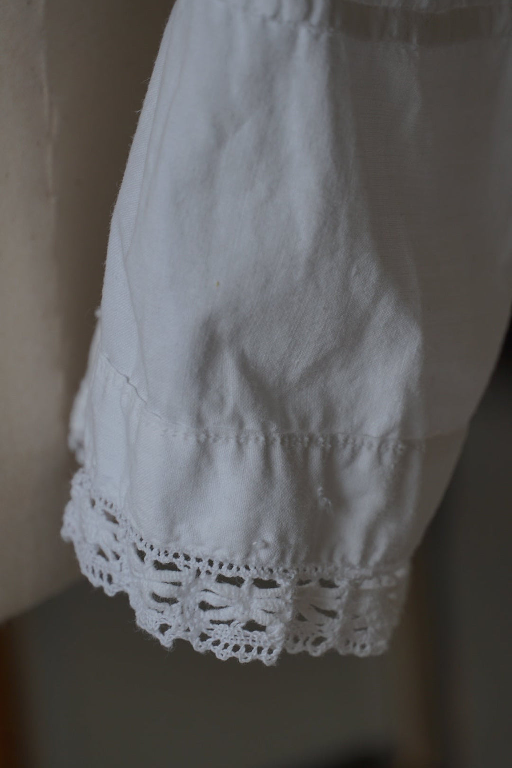 Antique French White Cotton Blouse