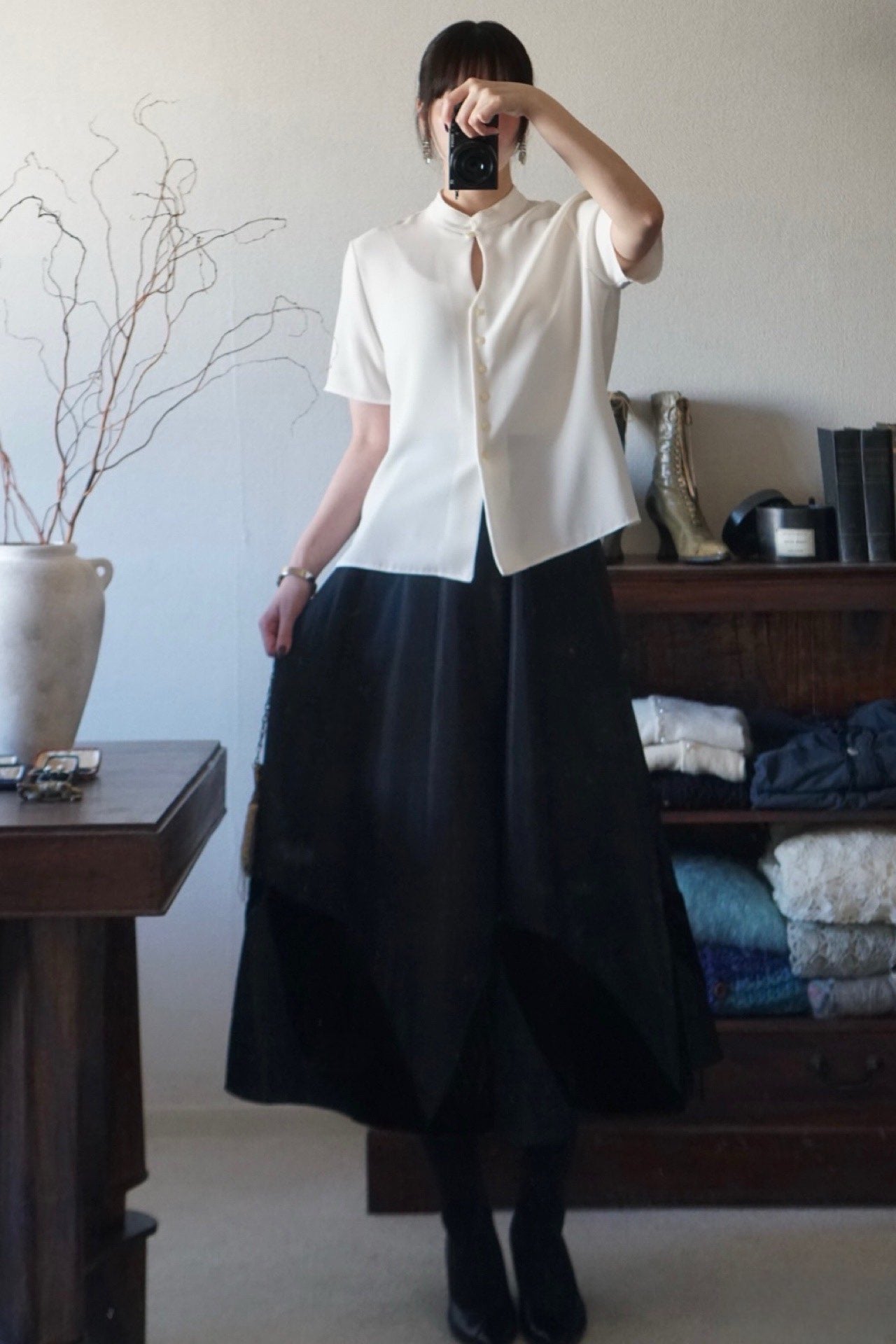 Vintage Chinoiserie Blouse