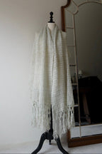 1960's Mint Green Mohair Big Scarf