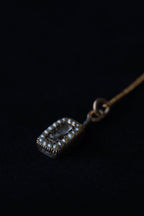 Georgian 10K Pearl Mourning Pendant Top