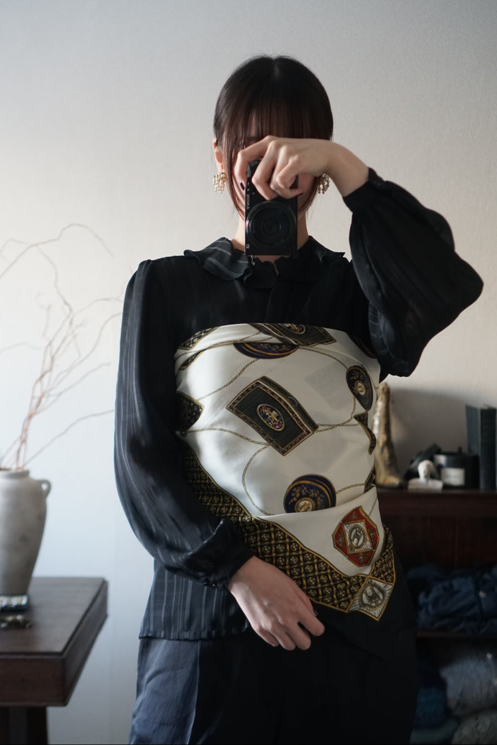 Vintage Geometric Scarf
