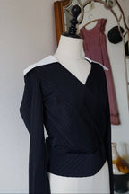Vintage Big Satin Collar Shirt