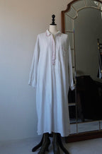 1930's Linen Cotton Long Dress