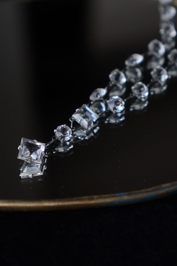 1930's Clear Cut Glass necklace