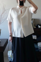 Vintage Chinoiserie Blouse