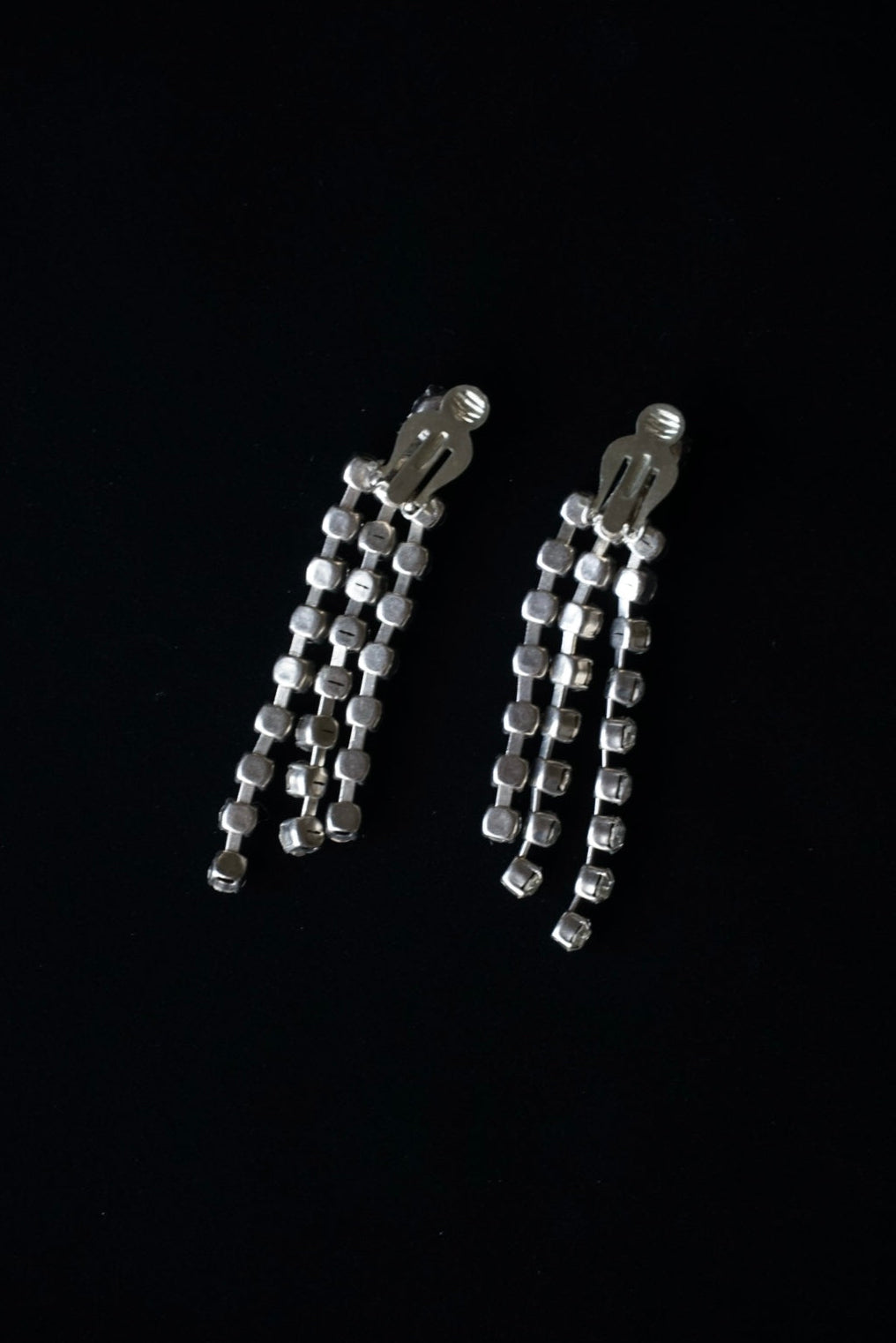 Vintage Glass Chandelier Earrings