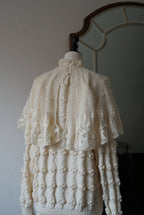 Vintage Crochet Knit with Cape