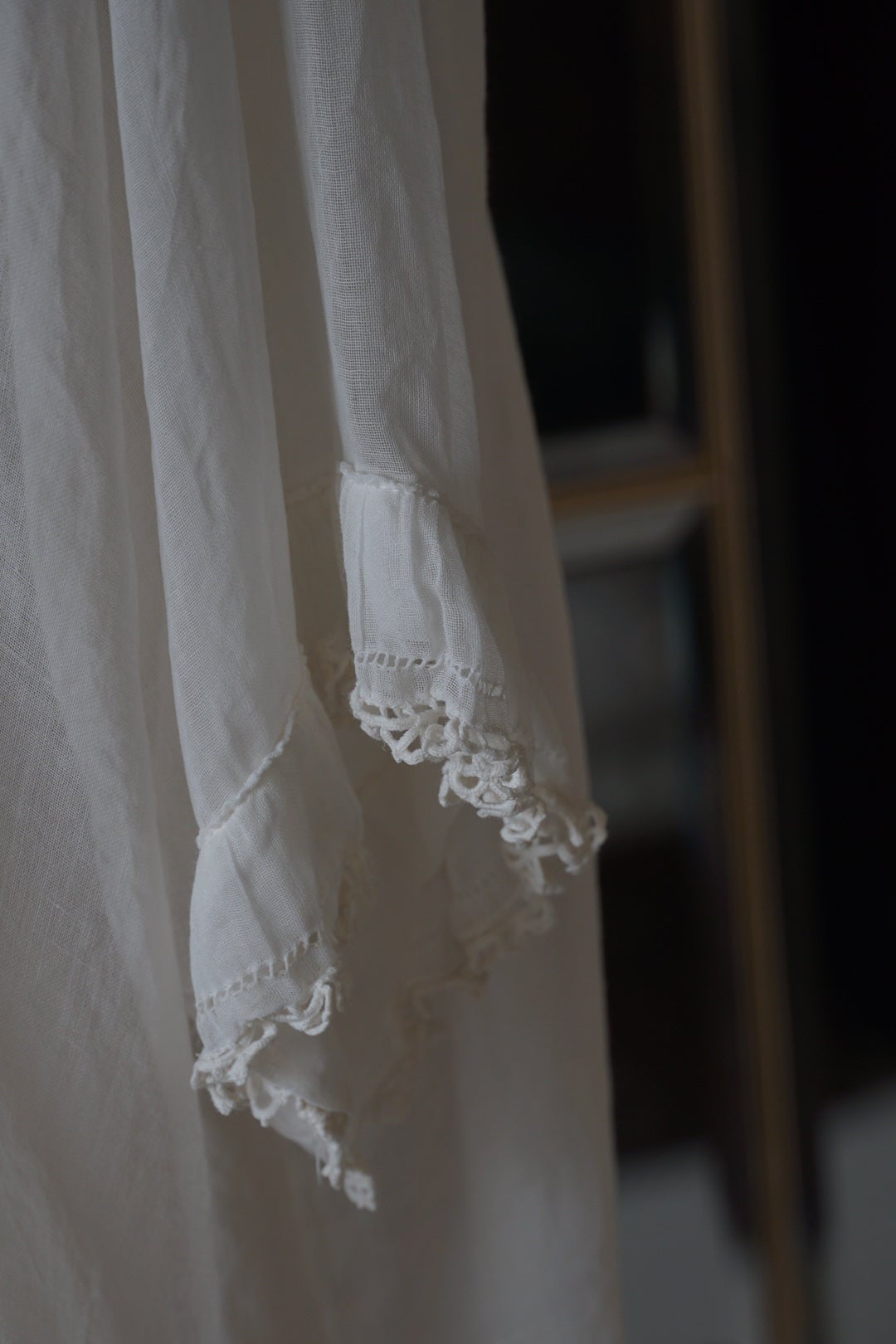1910’s Cotton Voile Blouse with Irish Lace
