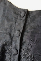 Vintage Black Sheer Blouse