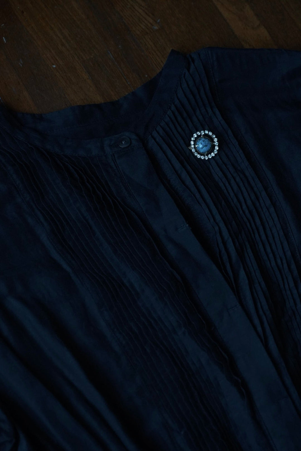 Georgian Blue Stone Pin Brooch