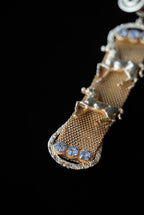 Vintage Gold Mesh Horses Belt Brooch