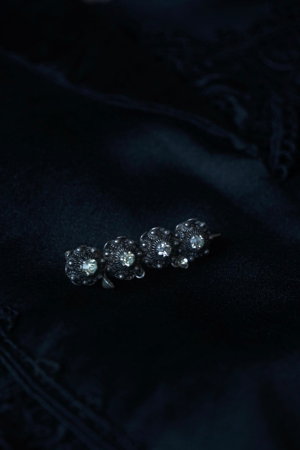 Last 19th Century Silver×Paste Glass Brooch