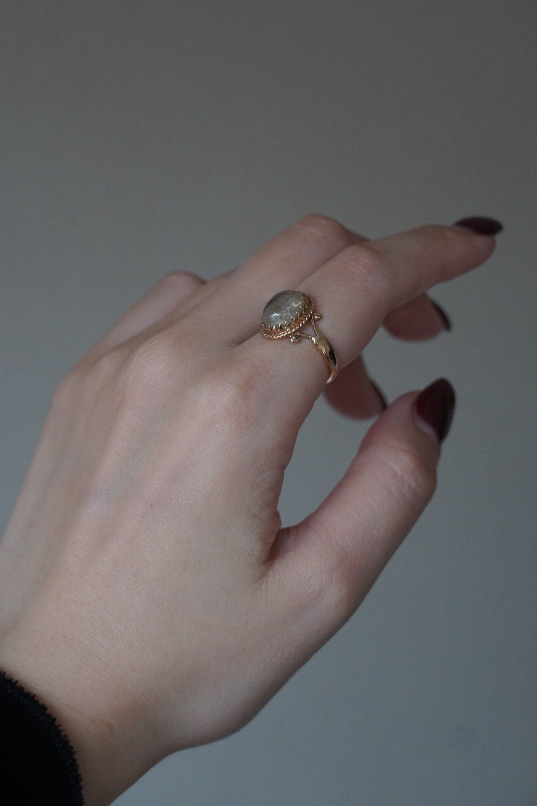 1910's 9ct Moon Stone Ring