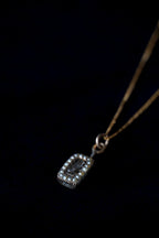 Georgian 10K Pearl Mourning Pendant Top