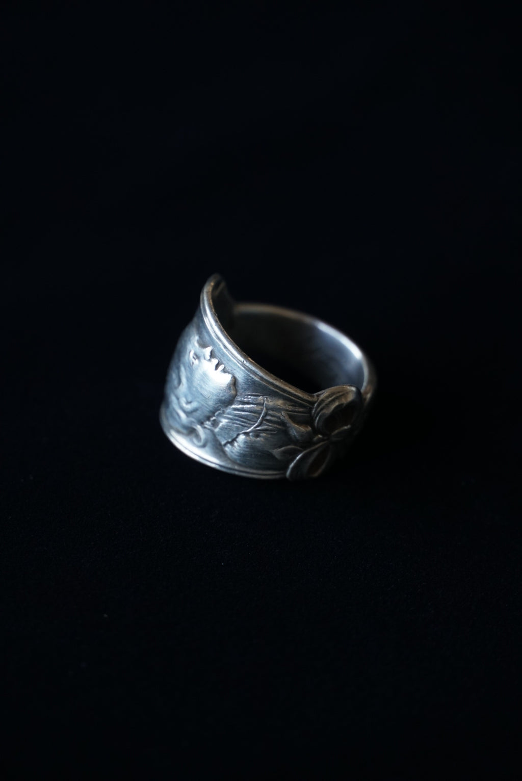 Vintage Silver Child Face Ring