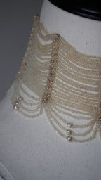 Victorian Glass Pearl Special Collar