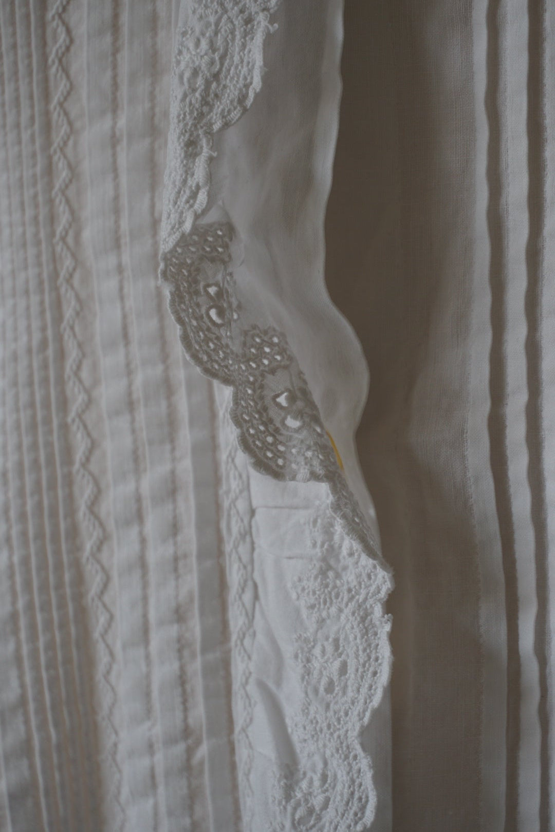 Antique French White Cotton Blouse
