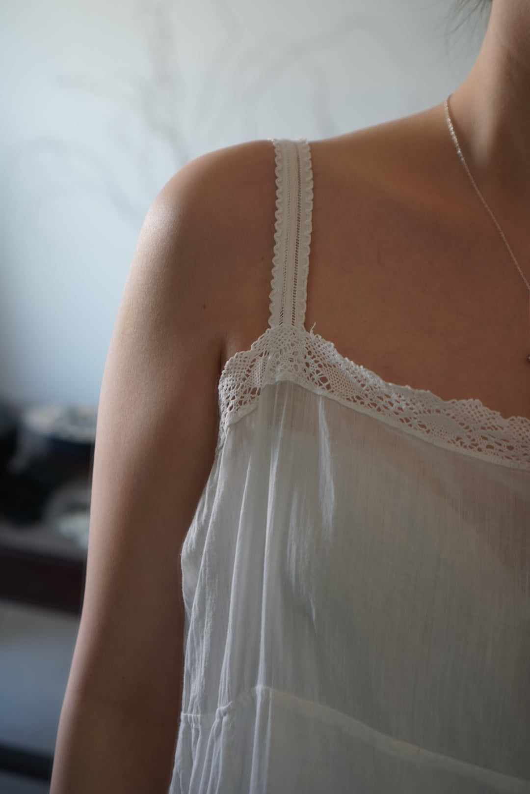 1910's Lace and Embroidery Nighty