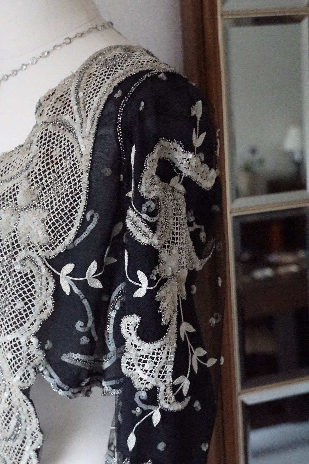 Edwardian Sequins×Beads Bolero