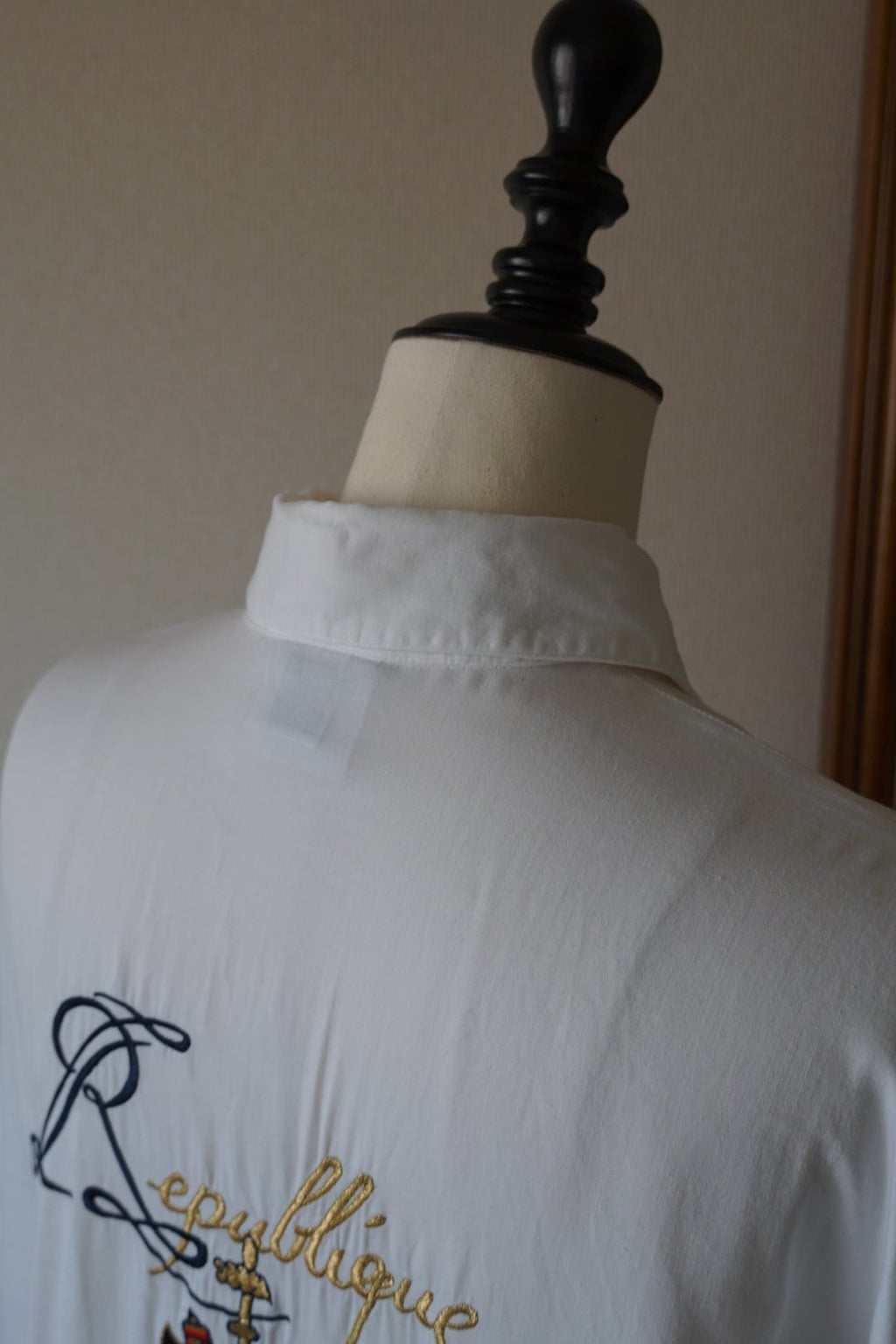 Vintage Embroidered White Shirt