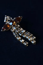 Vintage Amber Cascade Brooch
