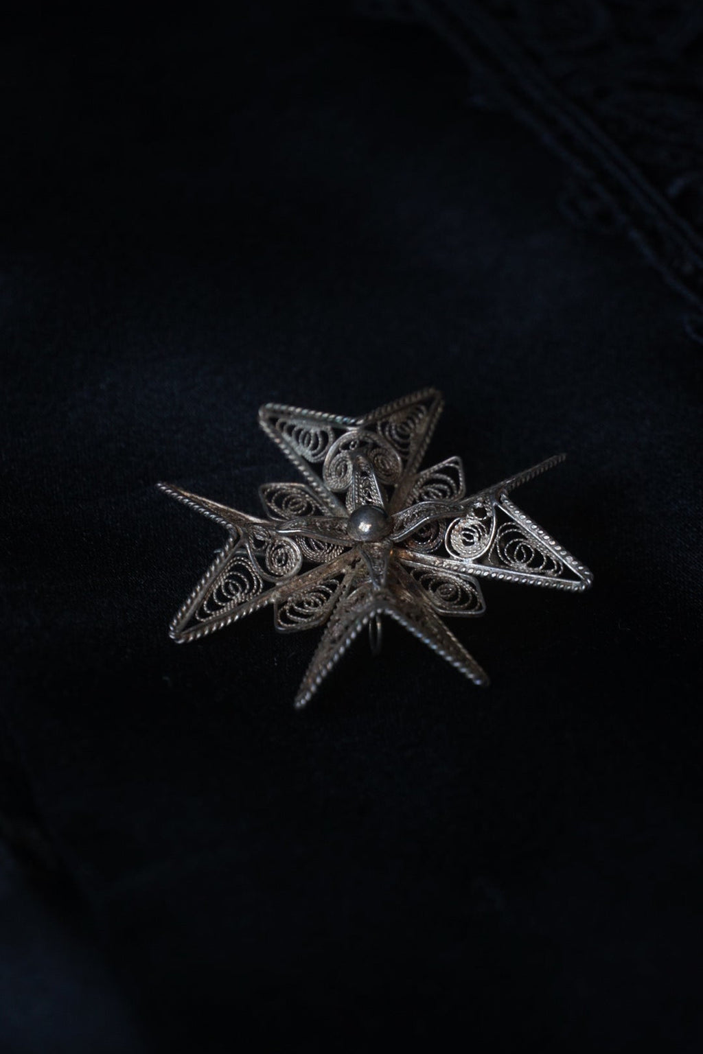 1920’s Silver Filigree Brooch