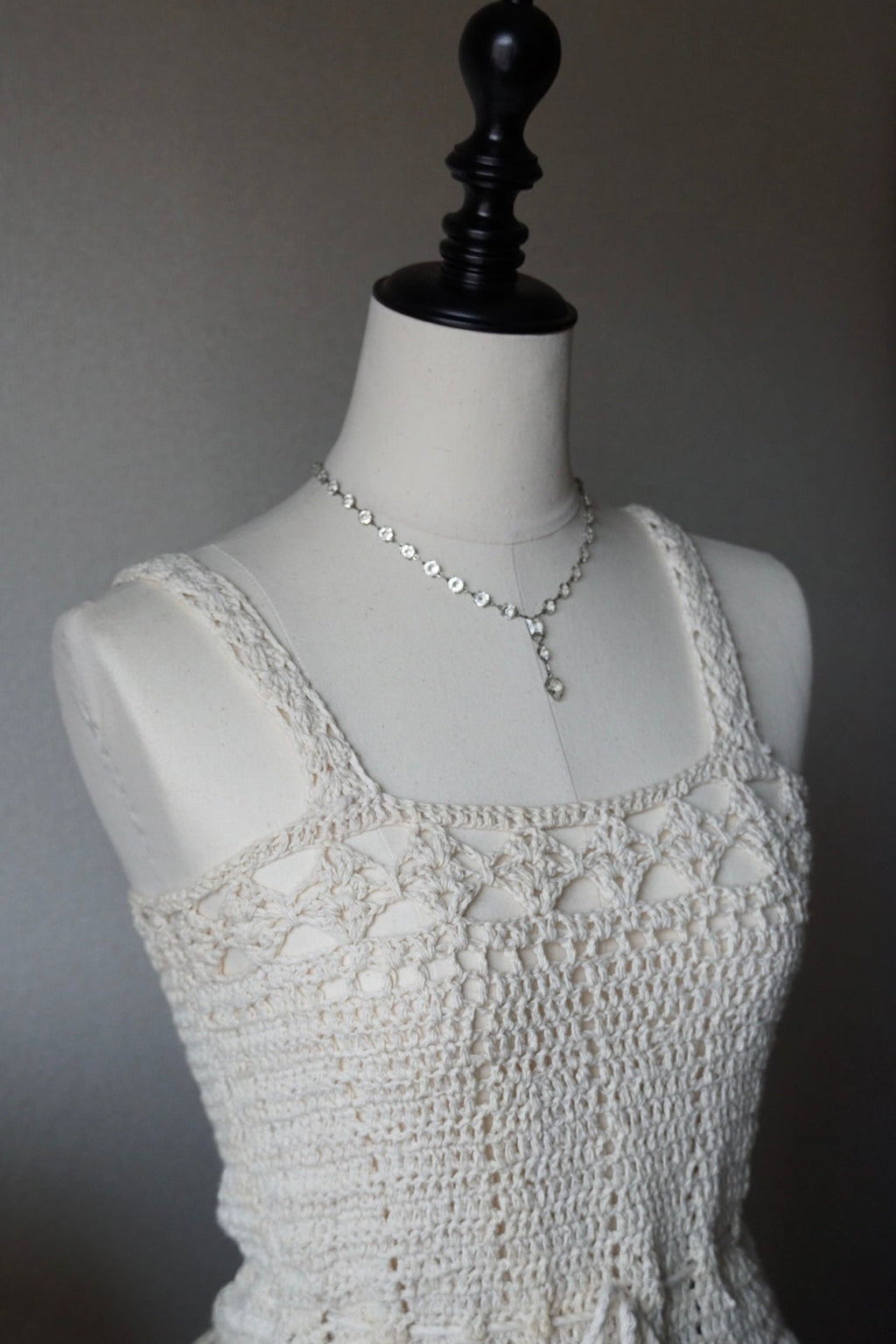 1930's Clear Cut Glass necklace