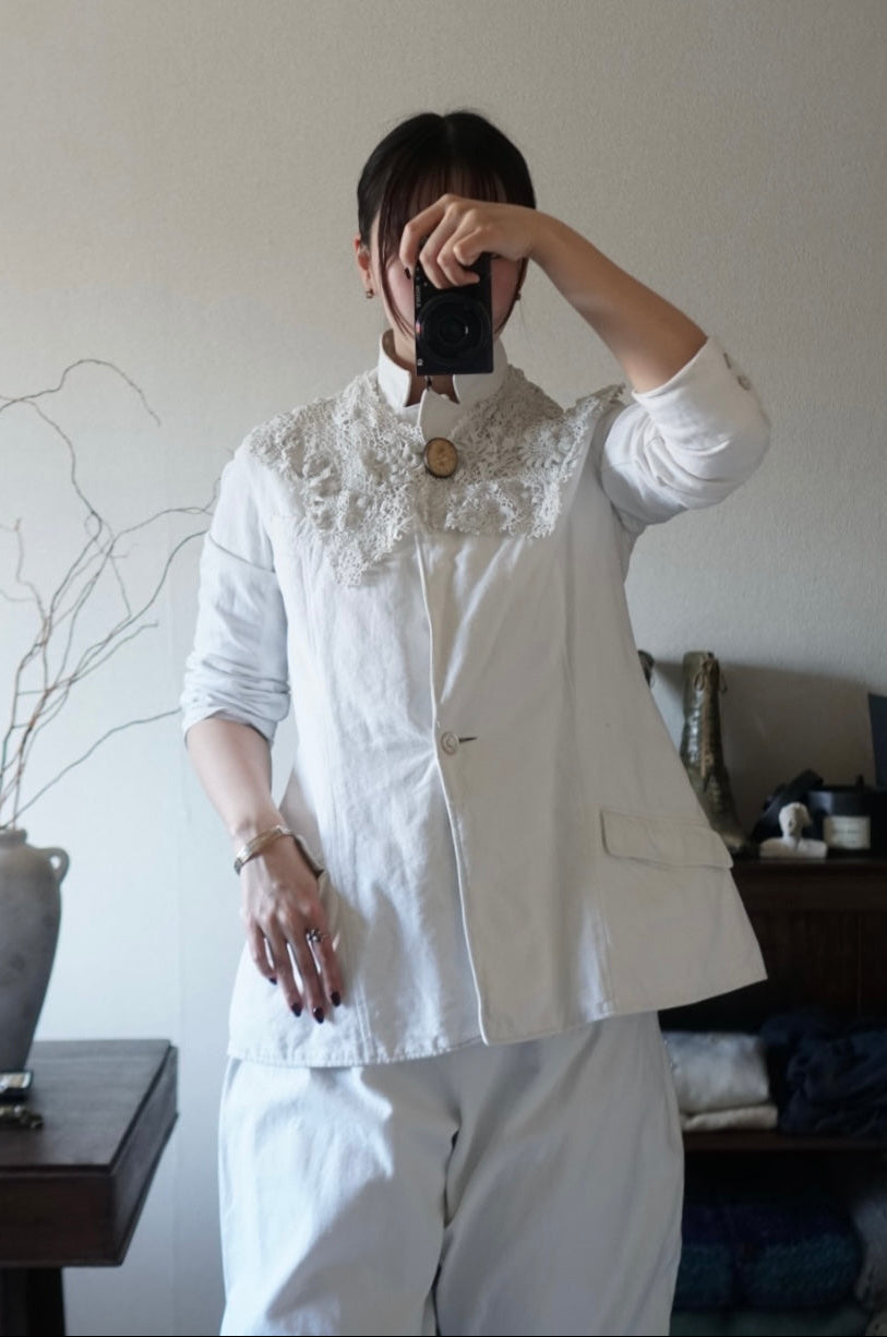 1890-1900's Handmade Irish Lace Collar