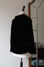 Vintage Black Silk Velvet Jacket