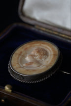 Victorian Grand Tour Marble Cameo Brooch