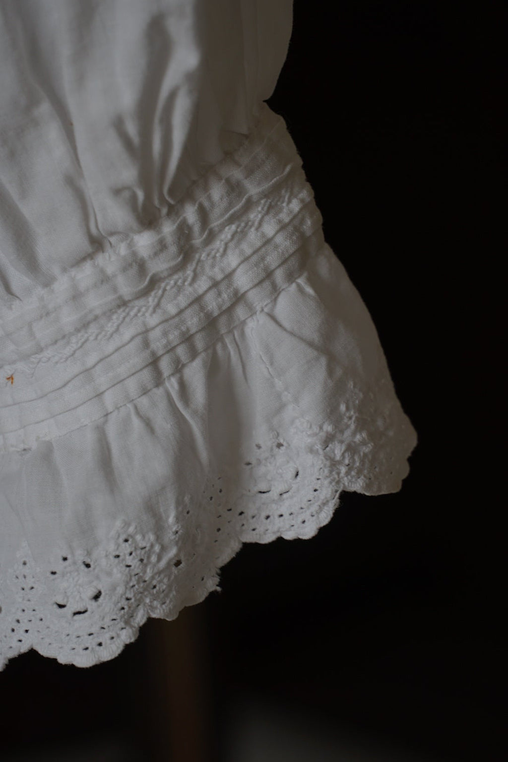 Antique French White Cotton Blouse