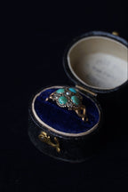 1864-65 Turquoise×Pearl×White Garnet Ring