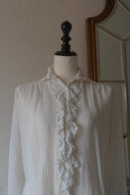 Edwardian Ruffle Front Blouse