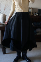 1950's Silk Velvet Leaf Skirt