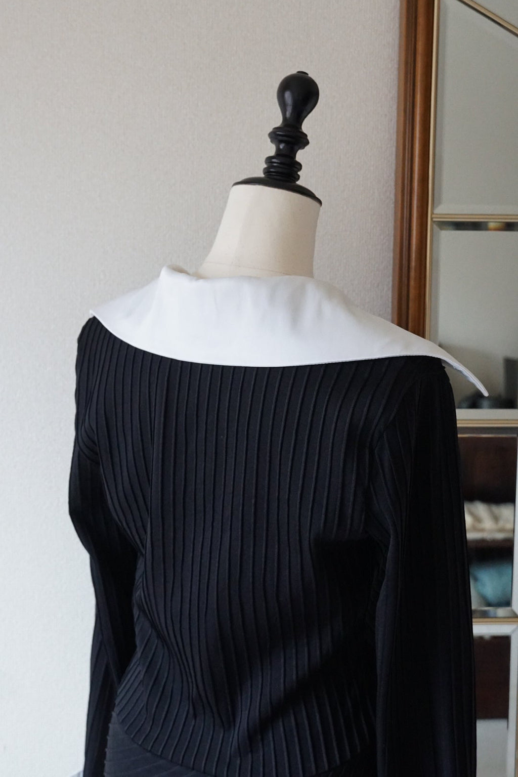 Vintage Big Satin Collar Shirt