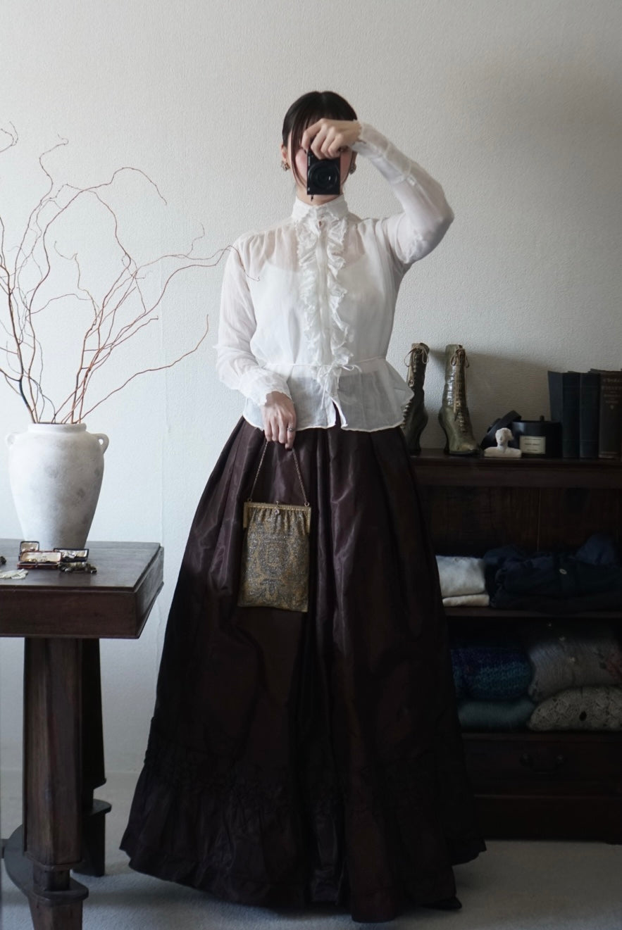 Edwardian Ruffle Front Blouse